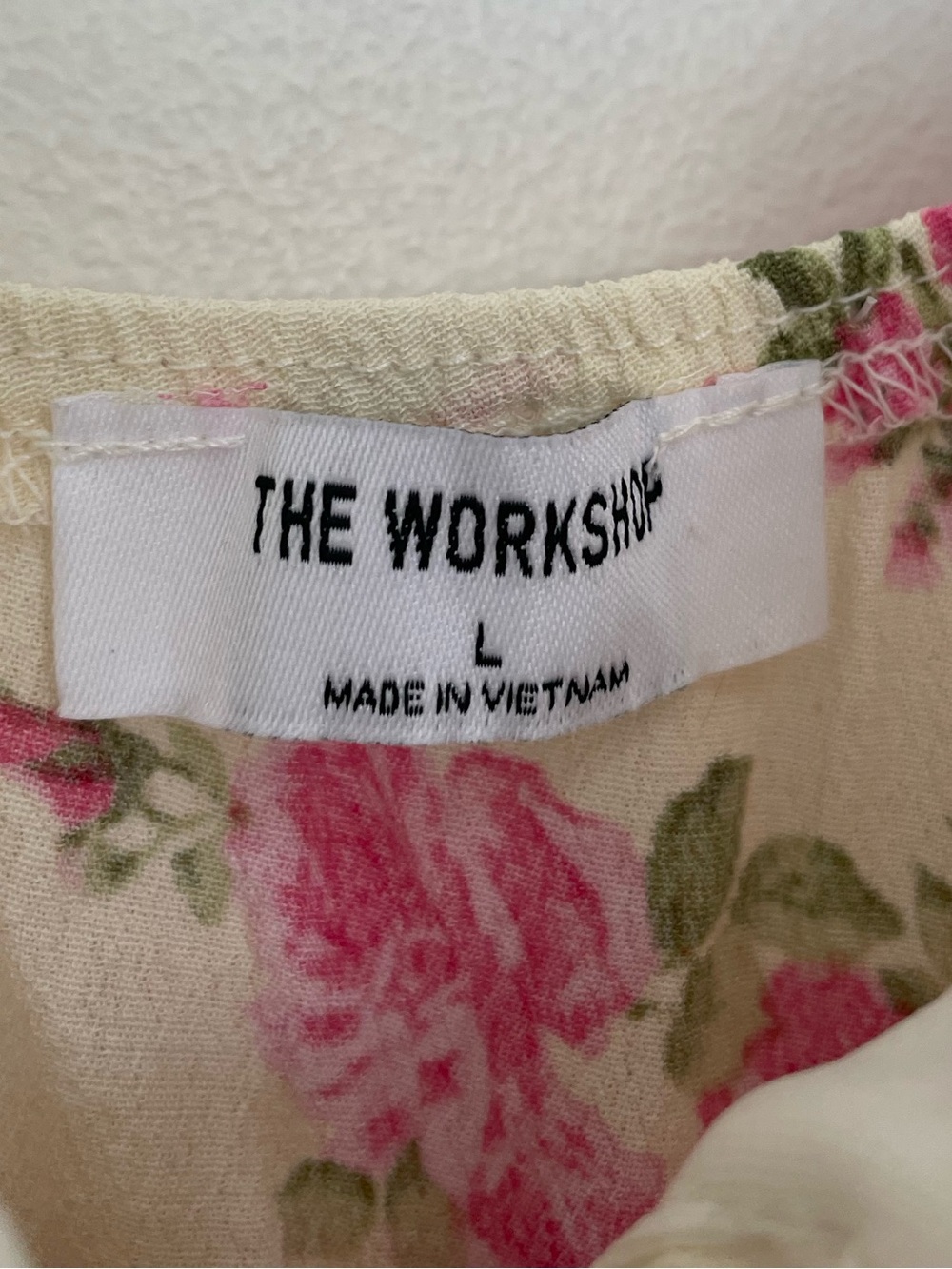 Pink Rose Floral Maxi Dress L Slip Style Lace Trim Side Zip Cottagecore Coquette - Picture 7 of 11